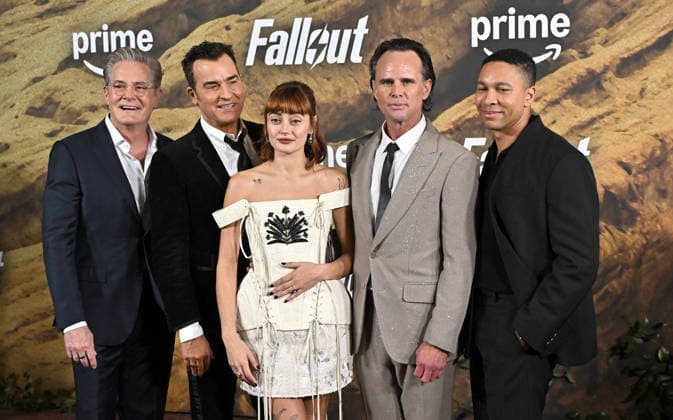 ˜Fallout™ Season 2 Premiere Kyle MacLachlan, Justin Theroux, Ella Purnell, Walton Goggins and Aaron Moten arriving to Amazon Prime Video™s Fallout™ season 2 premiere held at the Academy Museum of Motion Pictures on December 8, 2025 in Los Angeles, Ca. Los Angeles Academy Museum of Motion Pictures California USA Copyright: xStarbuck AFF-USA.COMx