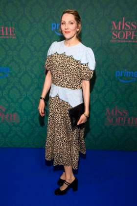 ABBberlin Nikola Kastner actress on the blue carpet at the cinema premiere of the Amazon prime series of MISS SOPHIE SAME PROCEDURE AS EVERY YEAR at Claerchens Ballhaus on 08 12 2025 Berlin Berlin Germany