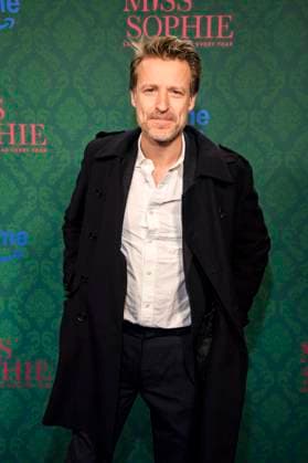ABBberlin Max von Pufendorf actor on the blue carpet at the cinema premiere of the Amazon prime series of MISS SOPHIE SAME PROCEDURE AS EVERY YEAR at Claerchens Ballhaus on 08 12 2025 Berlin Berlin Germany
