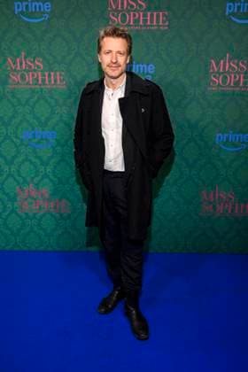 ABBberlin Max von Pufendorf actor on the blue carpet at the cinema premiere of the Amazon prime series of MISS SOPHIE SAME PROCEDURE AS EVERY YEAR at Claerchens Ballhaus on 08 12 2025 Berlin Berlin Germany