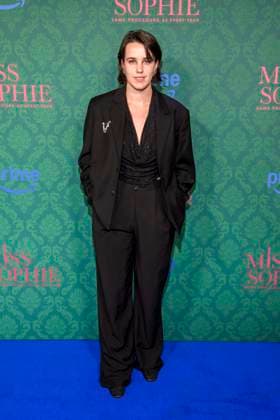 ABBberlin Lilly Marie Vogler actress on the blue carpet at the cinema premiere of the Amazon prime series of MISS SOPHIE SAME PROCEDURE AS EVERY YEAR at Claerchens Ballhaus on 08 12 2025 Berlin Berlin Germany