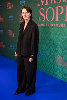 ABBberlin Lilly Marie Vogler actress on the blue carpet at the cinema premiere of the Amazon prime series of MISS SOPHIE SAME PROCEDURE AS EVERY YEAR at Claerchens Ballhaus on 08 12 2025 Berlin Berlin Germany