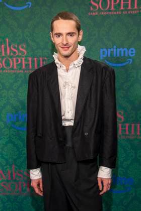 ABBberlin Daniil Kremkin actor on the blue carpet at the cinema premiere of the Amazon prime series of MISS SOPHIE SAME PROCEDURE AS EVERY YEAR at Claerchens Ballhaus on 08 12 2025 Berlin Berlin Germany