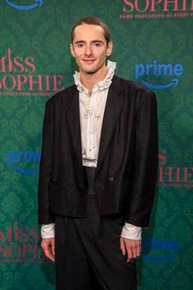 ABBberlin Daniil Kremkin actor on the blue carpet at the cinema premiere of the Amazon prime series of MISS SOPHIE SAME PROCEDURE AS EVERY YEAR at Claerchens Ballhaus on 08 12 2025 Berlin Berlin Germany