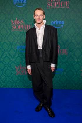 ABBberlin Daniil Kremkin actor on the blue carpet at the cinema premiere of the Amazon prime series of MISS SOPHIE SAME PROCEDURE AS EVERY YEAR at Claerchens Ballhaus on 08 12 2025 Berlin Berlin Germany