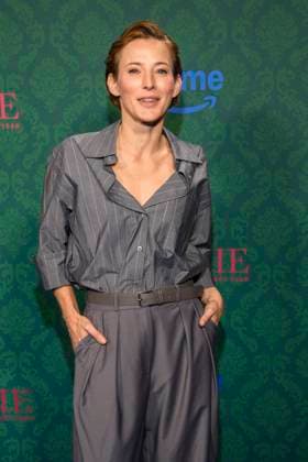 ABBberlin Jeannine Michaelsen actress on the blue carpet at the cinema premiere of the Amazon prime series of MISS SOPHIE SAME PROCEDURE AS EVERY YEAR at Claerchens Ballhaus on 08 12 2025 Berlin Berlin Germany