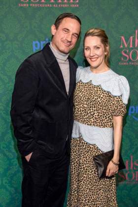 ABBberlin Sönke Möhring Soenke Moehring and Nikola Kastner actors on the blue carpet at the cinema premiere of the Amazon prime series of MISS SOPHIE SAME PROCEDURE AS EVERY YEAR at Claerchens Ballhaus on 08 12 2025 Berlin Berlin Germany