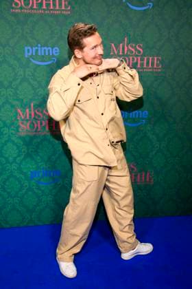 ABBberlin Jacob Matschenz actress on the blue carpet at the cinema premiere of the Amazon prime series of MISS SOPHIE SAME PROCEDURE AS EVERY YEAR at Claerchens Ballhaus on 08 12 2025 Berlin Berlin Germany