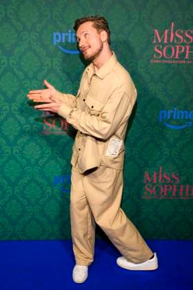 ABBberlin Jacob Matschenz actress on the blue carpet at the cinema premiere of the Amazon prime series of MISS SOPHIE SAME PROCEDURE AS EVERY YEAR at Claerchens Ballhaus on 08 12 2025 Berlin Berlin Germany