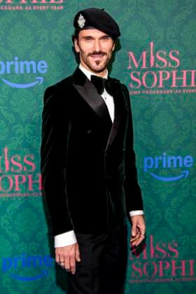 ABBberlin Vladimir Korneev actress on the blue carpet at the cinema premiere of the Amazon prime series of MISS SOPHIE SAME PROCEDURE AS EVERY YEAR at Claerchens Ballhaus on 08 12 2025 Berlin Berlin Germany