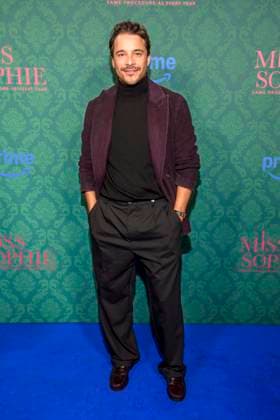 ABBberlin Kostja Ullmann actor on the blue carpet at the cinema premiere of the Amazon prime series of MISS SOPHIE SAME PROCEDURE AS EVERY YEAR at Claerchens Ballhaus on 08 12 2025 Berlin Berlin Germany