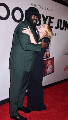 Netflix s Goodbye June NY l screening at the Whitby Hotel on December 8, 2025 in New York city. Gregory Porter and Kate Winslet at Netflix s Goodbye June NY screening at the Whitby Hotel on December 8, 2025 in New York city., Credit:Darla Khazei Avalon  Copyright: xDarlaxKhazeix xAvalonx 1057840074