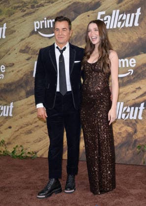 Fallout Premiere - Los Angeles, USA LOS ANGELES, USA. December 08, 2025: Justin Theroux & Nicole Brydon Bloom at the season 2 premiere of Fallout at the Academy Museum. Los Angeles CA USA  Copyright: xPaulxSmith Featureflashx