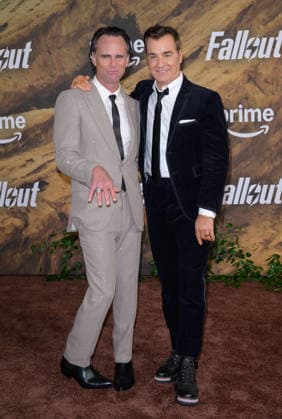 Fallout Premiere - Los Angeles, USA LOS ANGELES, USA. December 08, 2025: Walton Goggins & Justin Theroux at the season 2 premiere of Fallout at the Academy Museum. Los Angeles CA USA  Copyright: xPaulxSmith Featureflashx