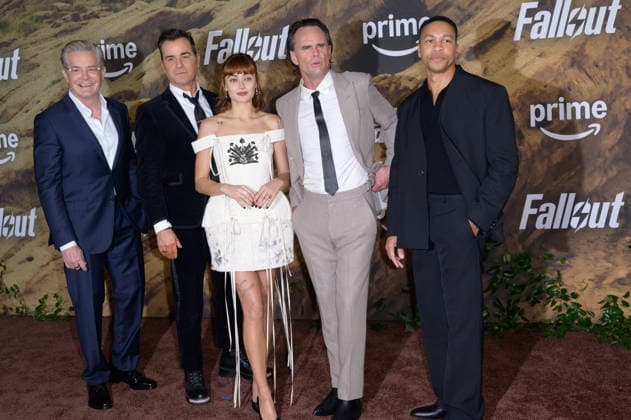 Fallout Premiere - Los Angeles, USA LOS ANGELES, USA. December 08, 2025: Kyle MacLachlan, Justin Theroux, Ella Purnell, Walton Goggins & Aaron Moten at the season 2 premiere of Fallout at the Academy Museum. Los Angeles CA USA  Copyright: xPaulxSmith Featureflashx
