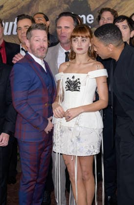 Fallout Premiere - Los Angeles, USA LOS ANGELES, USA. December 08, 2025: Macaulay Culkin, Walton Goggins, Ella Purnell & Aaron Moten at the season 2 premiere of Fallout at the Academy Museum. Los Angeles CA USA  Copyright: xPaulxSmith Featureflashx