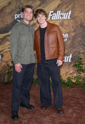 Fallout Premiere - Los Angeles, USA LOS ANGELES, USA. December 08, 2025: James Wright & Jack Wright at the season 2 premiere of Fallout at the Academy Museum. Los Angeles CA USA  Copyright: xPaulxSmith Featureflashx