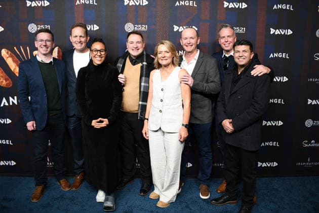 December 8, 2025, Lehi, Utah, USA: Cast and crew attend the world premiere of David at Megaplex Theatres Thanksgiving Point in Lehi, Utah, USA. Lehi USA - ZUMAm292 20251208_znp_m292_011 Copyright: xCharles-McClintockxWilsonx