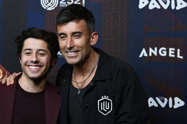 December 8, 2025, Lehi, Utah, USA: BRANDON ENGMAN and PHIL WICKHAM attend the world premiere of DAVID at Megaplex Theatres Thanksgiving Point in Lehi, Utah, USA. Lehi USA - ZUMAm292 20251208_znp_m292_039 Copyright: xCharles-McClintockxWilsonx