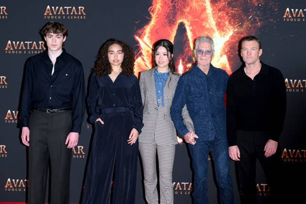 Milan, Photocall for the film: Avatar: Fire and Ashes - Sam Worthington, Stephen Lang, Bailey Bass, Trinity Jo-Bliss, Jack Champion  Copyright: xAlbertoxTerenghix xipa-agency.netx xComi Terenghix IPA_Agency_IPA68944503
