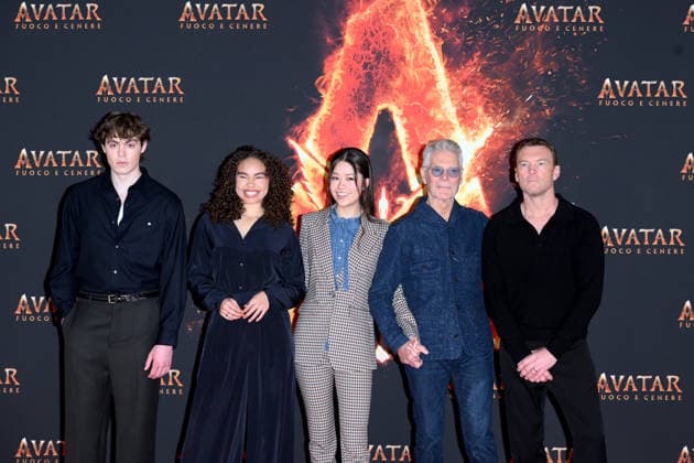 Milan, Photocall for the film: Avatar: Fire and Ashes - Sam Worthington, Stephen Lang, Bailey Bass, Trinity Jo-Bliss, Jack Champion  Copyright: xAlbertoxTerenghix xipa-agency.netx xComi Terenghix IPA_Agency_IPA68944506