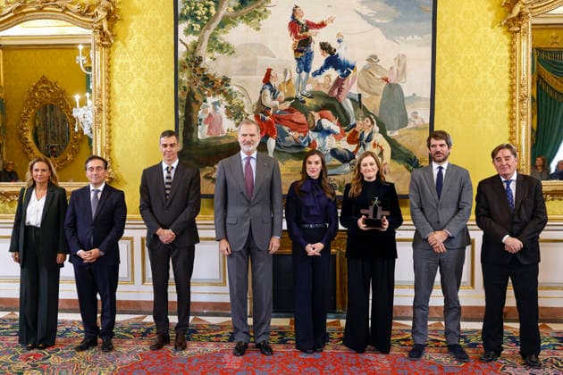 09-12-2025 Madrid Queen Letizia and King Felipe during the annual meeting of the Board of Trustees of the Cervantes Institute at the Royal Palace of Aranjuez in Madrid. Â  Copyright: xPPEx