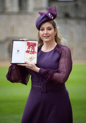 . 09 12 2025. Windsor , United Kingdom. Dame Penny Mordaunt with her damehood after an Investiture at Windsor Castle, United Kingdom.  xStephenxLockx xi-Imagesx IIM-26443-0016