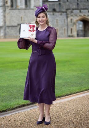 . 09 12 2025. Windsor , United Kingdom. Dame Penny Mordaunt with her damehood after an Investiture at Windsor Castle, United Kingdom.  xStephenxLockx xi-Imagesx IIM-26443-0018