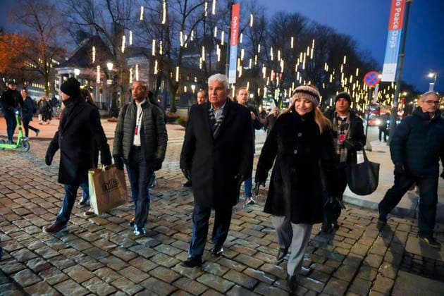 Nobel Peace Prize 2025 Oslo 20251209 Panamas President JosÃ Raul Mulino and First Lady Maricel de Mulino in Oslo on Tuesday afternoon in connection with the award of the Nobel Peace Prize 2  Copyright: xOlexBerg-Rustenx xNTBx