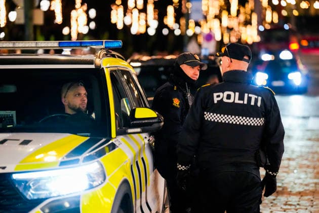 Nobel Peace Prize 2025 Oslo 20251209 Police on Karls Johans gate in Oslo Tuesday afternoon in connection with the award of the Nobel Peace Prize 2025 The Venezuelan opposition leader Maria Corina Machado is awarded the prize for her tireless work to secure d  Copyright: xOlexBerg-Rustenx xNTBx