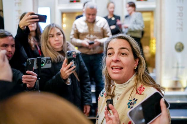 Nobel Peace Prize 2025 Oslo 20251209 Guests arrive at the Grand hotel in Oslo on Tuesday afternoon in connection with the awarding of the Nobel Peace Prize 2025 The Venezuelan opposition leader Ma  Copyright: xCorneliusxPoppex xNTBx