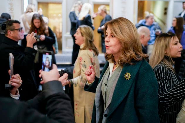 Nobel Peace Prize 2025 Oslo 20251209 Guests arrive at the Grand hotel in Oslo on Tuesday afternoon in connection with the award of the Nobel Peace Prize 2025 The Venezuelan opposition leader Maria  Copyright: xCorneliusxPoppex xNTBx