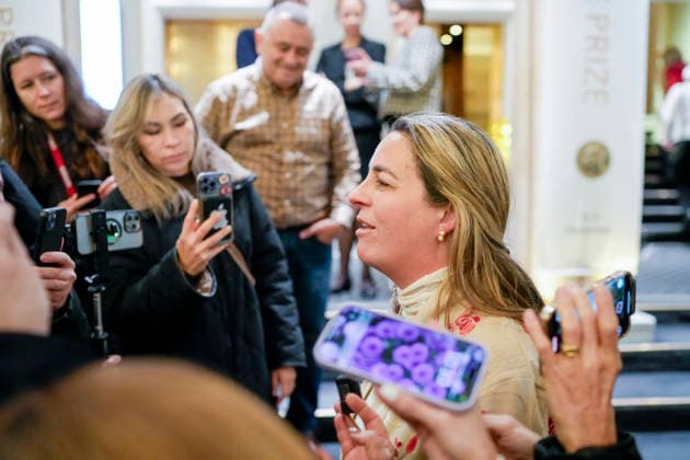 Nobel Peace Prize 2025 Oslo 20251209 Guests arrive at the Grand hotel in Oslo on Tuesday afternoon in connection with the awarding of the Nobel Peace Prize 2025 The Venezuelan opposition leader Ma  Copyright: xCorneliusxPoppex xNTBx