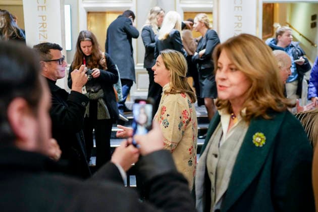 Nobel Peace Prize 2025 Oslo 20251209 Guests arrive at the Grand hotel in Oslo on Tuesday afternoon in connection with the awarding of the Nobel Peace Prize 2025 The Venezuelan opposition leader Ma  Copyright: xCorneliusxPoppex xNTBx