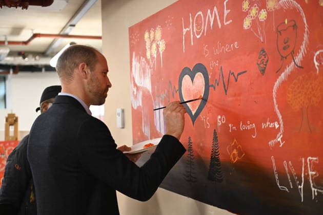 . 09 12 2025. London, United Kingdom. Prince William during a visit to the Centrepoint homeless charityÕs will new offices in London to mark his 20th anniversary as Patron.  xPoolx xi-Imagesx IIM-26446-0002