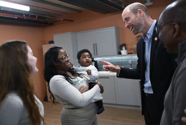 . 09 12 2025. London, United Kingdom. Prince William during a visit to the Centrepoint homeless charityÕs will new offices in London to mark his 20th anniversary as Patron.  xPoolx xi-Imagesx IIM-26446-0016