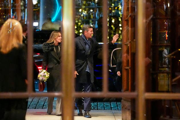 Nobel Peace Prize 2025 Oslo, Norway 20251209 Paraguayan President Santiago Pena and First Lady Leticia Ocampos arrive at the Grand Hotel in Oslo on Tuesday evening The Venezuelan opposition  Copyright: xLisexAserudxx xNTBx