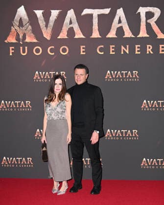 Melzo, Avatar Fire and Ashes Italian Premiere at the Arcadia Cinema. In the photo: Fabrizio Politi, Chiara Iezzi  Copyright: xManuelexMangiarottix xipa-agency.netx xManuelexMangiarottix IPA_Agency_IPA68968492