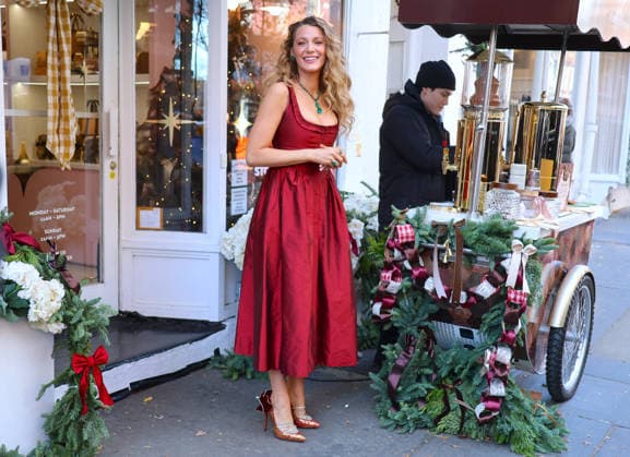 Blake Lively at Stone Clover Lane Store in New York Actress Blake Lively is celebrating her haircare brand s collab Blake Brown Beauty with Stone Clover Lane at their store on Bleecker Street in The West Village, New York on December 9, 2025. Photo by Charles Guerin ABACAPRESS.COM New York NY  Copyright: xGuerinxCharles ABACAx
