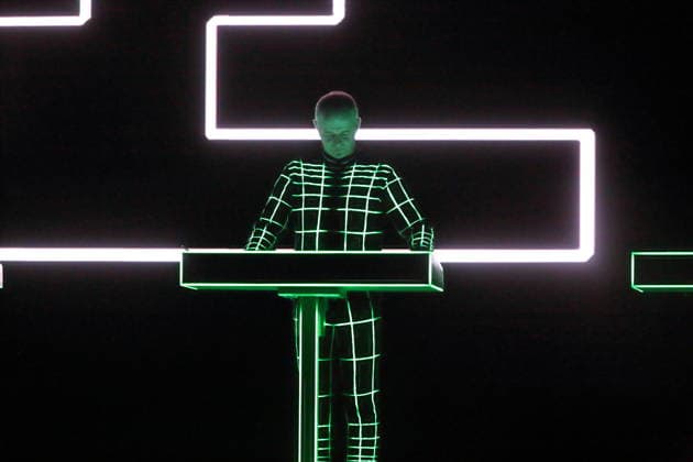 Falk Grieffenhagen from the band Kraftwerk at a concert in the Uber Eats Music Hall in Berlin, December 9, 2025 Kraftwerk concert Berlin