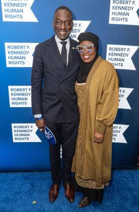 December 9, 2025, Bronx, New York, USA: Yusef Salaam (L) attends Robert F. Kennedy Human Rights Ripple of Hope annual award gala at Hilton Midtown Hotel in New York, NY on December 9, 2025. Bronx USA - ZUMAr339 20251209_znp_r339_008 Copyright: xLevxRadinx