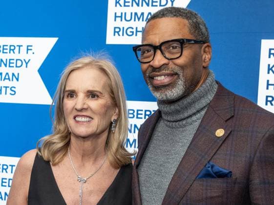 December 9, 2025, Bronx, New York, USA: Kerry Kennedy and Derrick Johnson attend Robert F. Kennedy Human Rights Ripple of Hope annual award gala at Hilton Midtown Hotel in New York, NY on December 9, 2025. Bronx USA - ZUMAr339 20251209_znp_r339_085 Copyright: xLevxRadinx