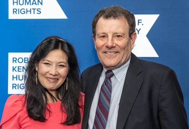 December 9, 2025, Bronx, New York, USA: Sheryl WuDunn and Nicholas D. Kristof attend Robert F. Kennedy Human Rights Ripple of Hope annual award gala at Hilton Midtown Hotel in New York, NY on December 9, 2025. Bronx USA - ZUMAr339 20251209_znp_r339_087 Copyright: xLevxRadinx
