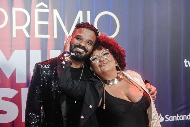 RIO DE JANEIRO, RJ - 09.12.2025: PREMIO MULTISHOW 2025 - Arlindinho and his mother Babi Cruz at the 2025 Multishow Music Awards, a celebration of Brazilian music, which takes place on December 9th at Farmasi Arena in Rio de Janeiro. x2856852x  CristianexMota