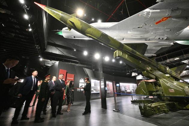 VIETNAM, HANOI - DECEMBER 10, 2025: Russian Security Council Secretary Sergei Shoigu visits the Vietnam Military History Museum Hanoi Vietnam  - ZUMAt113 20251210_zaa_t113_002 Copyright: xKirillxZykovx