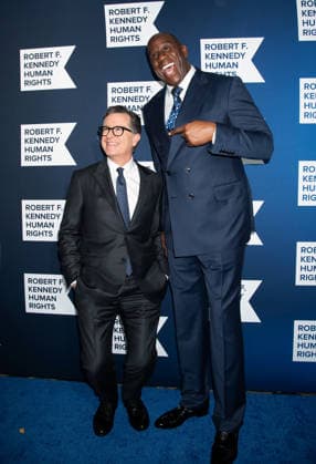 Arrivals for the 2025 Ripple of Hope Gala Featuring: Stephen Colbert, Magic Johnson Where: New York, New York, United States When: 09 Dec 2025 Credit: Janet Mayer INSTARimages.com EDITORIAL USE ONLY. NOT FOR USE BY NEWSPAPERS BASED IN THE UK. Copyright: xx instar55327936