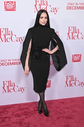 Sofia Carson at the world premiere of the movie Ella McCay at the El Capitan Theatre Los Angeles, 09 12 2025 Foto:xD.xStarbuckx xFuturexImagex ella_5293