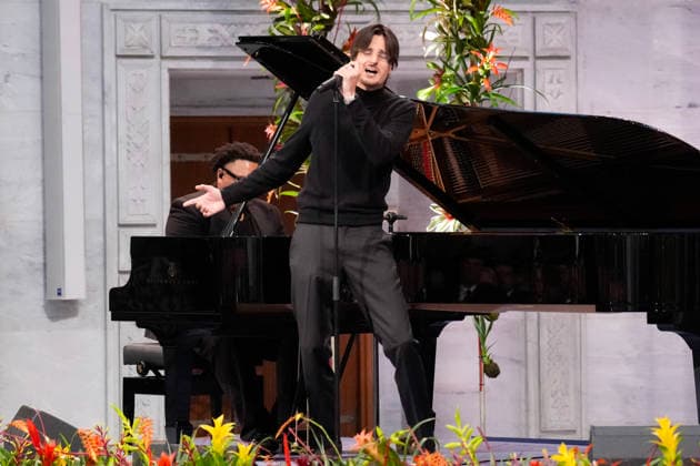 Nobel Peace Prize 2025 Oslo 20251210 Danny Ocean performs at Oslo City Hal  Copyright: xOlexBerg-Rustenx xNTBx