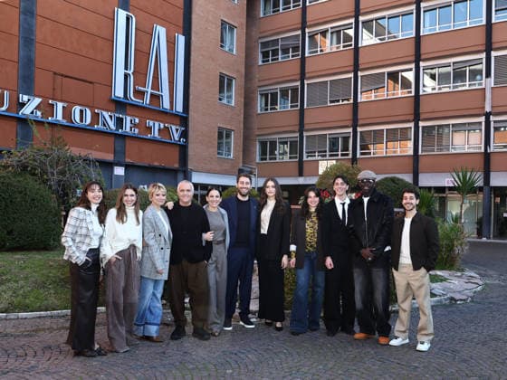 Rome, Rai headquarters formerly at Teulada, photocall for the series Tutta scena. Pictured: Sabrina Martina, Anna Favella, Euridice Axen, Giorgio Panariello, Arianna Mattioli, Nicola Conversa, Alice Maselli, Margherita Morchio, Emanuele Porzio, Seydou Sarr, and Giovanni Scotti. Copyright: xMarcoxProvvisionatox xipa-agency.netx xMarcoxProvvisionatox IPA_Agency_IPA68987528