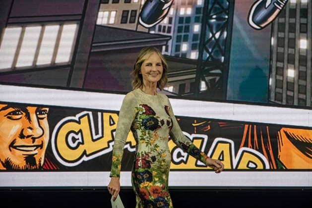 The Magician Pop holds a press conference in Barcelona surrounded by Hollywood stars Helen Hunt during the press conference of The Magician Pop held at the Teatre Victòria, on December 10, 2025, in Barcelona Spain FAMOUS MAGIC MAGIC ACTOR ACTRESS HOLLYWOOD Barcelona Barcelona Barcelona Espana  Copyright: xDavidxOllerx 7160826